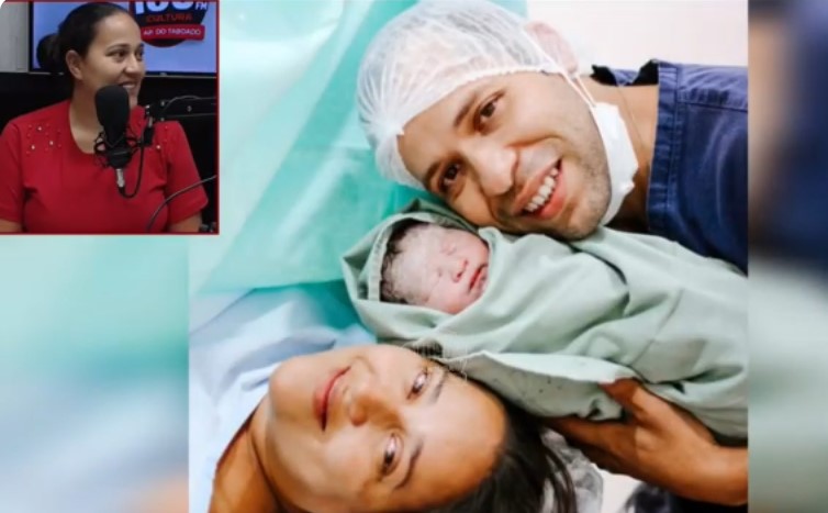 Juliana retornou à rádio para agradecer apoio que garantiu tratamento e parto seguro de Maria Alice