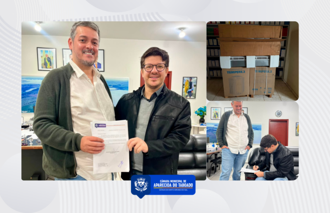 Parceria entre Câmara e Prefeitura garante novos aparelhos de ar-condicionado para a Educação